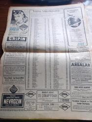 Hürriyet Gazetesi - 15 Nisan 1955 - Değişen Dünya Karşısında Türkiye Anlatan Kasım Gülek Yazı Dizisi - Kıbrıs'taki Tethişcilik Karşısında Müstemleke İdaresi Aciz Halinde - Fuat Köprülü Hariciyeden Ayrılıyor - Adnan Menderes Kasım Gülek'i Kabul Etti - Dün Ankara'ya Gelen Doktor Fazıl Küçük'ün Anlattıkları - Basın Hürriyeti Tahdit Olunmamalıdır - Dedektif Nik'in Maceraları Çizgi - Karnelerde Din Dersleri Başa Geçti - Günün Spor Haberleri - İstanbul'da Türk Ve Bizans Haberleri - Galatasaray Beşiktaş Maçına Eksik Takımla Çıkacak - Asrın En Büyük Aşkı Prenses Margaret İle Towsend'in Gönül Macerası Yazı Dizisi - Aşk Arzusu Aşk Ve Macera Romanı Çizen Faruk Geç - Canlı Fosiller Ülkesi Avustralya'da - Sarışın Yeni Lalyan Yıldızı Maria Benta - Karacaviran Üç Sevginin Romanı Yazanlar İlhami Bilger Halil Tufan - Gripin - Nevrozin - Haydarpaşa'daki Müthiş İnfilak Fotoğraf - Fatoş Çizgi Roman -  Güngörmüşler Çizgi Roman - Gökler Hakimi Gordon Çizgi Roman - Nilüfer Çizgi Roman - İstanbul Radyosu