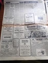 Hürriyet Gazetesi - 6 Ocak 1956 - Türkiye'nin En Şahane Düğünü Dün Divan Otelinde Yapıldı Fotoğraf - Vehbi Koç'un Kızı Semahat İle Koç Müessesesinin Umum Müdür Muavini Nusret Arsel Evlendi - Başvekil Adnan Menderes Yurtta İktisadi Sıkıntı Yoktur Dedi - Hürriyet Partisi Mebusları Mıntıkalarına Gitmek Üzere İstanbul'da Toplandı - Vali Fahrettin Kerim Gökay Dün Beyoğlu'nda Fiyat Kontrolleri Yaptılar - Ölen Migros Müdürü Stepan Maurer'in Kalbi 650 Grammış - Gelin Semahat Koç'un Elbisesi Ve Mücevherleri Birer Şaheserdi - Yeni Alman Ordusu Ve Sosyalistler - Dedektif Nik'in Maceraları Çizgi Roman - Monako Prensi Grace Kelly İle Nişanlandı - 6 7 Eylül Hadiselerinde Zarar Görenlere Yapılacak Yardım - Yaşar Doğu Vitamin Hapları İle Adamakıllı Kuvvetlendi - Merih Muamması 1956 da Çözülecek Mi - Kalbimin Kadınları Yazan Cronin Yazı Dizisi - Beşiktaş Takımının Kampında Fotoğraf - Fenerbahçe İdare Heyeti Toplandı - Lefter Küçükandonyadis'in İtalya'ya Transferi - Fatoş Çizgi Roman -