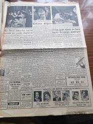 Hürriyet Gazetesi - 6 Ocak 1956 - Türkiye'nin En Şahane Düğünü Dün Divan Otelinde Yapıldı Fotoğraf - Vehbi Koç'un Kızı Semahat İle Koç Müessesesinin Umum Müdür Muavini Nusret Arsel Evlendi - Başvekil Adnan Menderes Yurtta İktisadi Sıkıntı Yoktur Dedi - Hürriyet Partisi Mebusları Mıntıkalarına Gitmek Üzere İstanbul'da Toplandı - Vali Fahrettin Kerim Gökay Dün Beyoğlu'nda Fiyat Kontrolleri Yaptılar - Ölen Migros Müdürü Stepan Maurer'in Kalbi 650 Grammış - Gelin Semahat Koç'un Elbisesi Ve Mücevherleri Birer Şaheserdi - Yeni Alman Ordusu Ve Sosyalistler - Dedektif Nik'in Maceraları Çizgi Roman - Monako Prensi Grace Kelly İle Nişanlandı - 6 7 Eylül Hadiselerinde Zarar Görenlere Yapılacak Yardım - Yaşar Doğu Vitamin Hapları İle Adamakıllı Kuvvetlendi - Merih Muamması 1956 da Çözülecek Mi - Kalbimin Kadınları Yazan Cronin Yazı Dizisi - Beşiktaş Takımının Kampında Fotoğraf - Fenerbahçe İdare Heyeti Toplandı - Lefter Küçükandonyadis'in İtalya'ya Transferi - Fatoş Çizgi Roman -