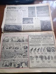 Hürriyet Gazetesi - 1 Mart 1956 - Bütçeyi Kabul Eden Meclis Tatile Girdi - 487 Mebustan 67 si Aleyhte Rey Verdi 1 i Müstenkif Kaldı - Pahalılıktan Müşteriler Azalınca Tenzilatlı Satışlar Ortaya Çıktı - Kadın Şarlo - Grace Kelly Ve Rita Gam Fotoğraf - Devlet Vekili Emin Kalafat'ın Açıklaması - Örfi İdare İstanbul'da 6 Haziran 1956 Tarihine Kadar Uzatıldı - Bir Genç Kız İhtirası Roman Pearl S. Buck Yazı Dizisi - Dedektif Nik'in Maceraları Çizgi Roman - Dünya Gazeteleri Ne Diyorlar - Eisenhower Başkanlık Adayı - Balık Fiyatını Balık Kurumu Yükseltiyor - Aşktan Kaçılmaz Aşk Ve Macera Romanı Çizen Faruk Geç - Napoli Bombası Sophia Loren Ve Dedikodulu Aşkları Yazan Bebek Tiergen Yazı Dizisi - Tarihin En Büyük Vurgunu 10 Milyon Nasıl Çalındı Yazan Joseph F. Dinneen Yazı Dizisi - Fenerbahçe Önümüzdeki İki Hafta İzmir'de İki Karşılaşma Yapacak - Türkler Albay Puşkaş'ı Türbesi Nefer Haline Soktu - Ordu Takımımız Almanya'da - Fatoş Çizgi Roman - Güngörmüşler Çizgi Roman - Gökler Hakimi Gordon