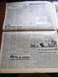 Hürriyet Gazetesi - 11 Aralık 1956 - Tekrar Silaha Sarılan Macarlar'ın Başına Yine General Maleter Geçti - Büyük Acımızın Üçüncü Yıldönümü Sedat Simavi'yi Üç Sene Evvel Bugün Kaybettik Fotoğraf - İngiltere NATO Toplantısına Yeni Teklifler İle Geliyor - Siyasal Bilgiler Fakültesi Dekanı Turhan Feyzioğlu İstifa Etti - Suriye'ye Gemilerle Gelen Rus Gemileri - Anarşi Yazan Şükrü Kaya - İlk Aşk Unutulmaz Yazan Frank Yerby Yazı Dizisi - Edebi Sohbetler Yazan Nihad Sami Banarlı - Dedektif Nik'in Maceraları Çizgi Roman - Muhalefet Radyodan Şikayetçi - Acı Senfoni Aşk Ve Macera Romanı Çizen Faruk Geç - Sen İstemeyinceye Kadar Aşk Ve Macera Romanı Yazan İhsan Koza Yazı Dizisi - Hollywood Faciaları - Fatoş Çizgi Roman - Güngörmüşler Çizgi Roman - Gökler Hakimi Gordon Çizgi Roman - Nilüfer Çizgi Roman - Melbourne Olimpiyatında Muvaffakiyetsizliğimizin İlk Mesulu Güreş Federasyonu - Fenerbahçe Galatasaray Bugün İdman Yapacaklar