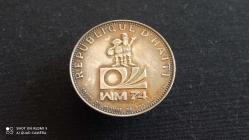 25 COURDES 1973 - HAİTİ - WM74 DÜNYA KUPASI HATIRASI (GÜMÜŞ)