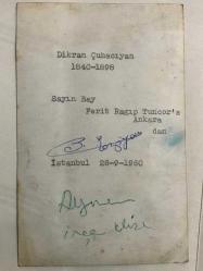Dikran ÇUHACIYAN - 2. baskı 1960'lara ait Fotoğraf
