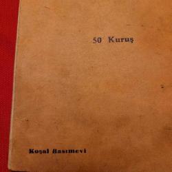 SAZIMDAN SESLER. AŞIK VEYSEL PARMAK YAŞ MÜHÜR İMZALI. ÇOK NADİR.