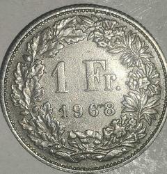 LOT.5 » İSVİÇRE 1968  1 FRANK
