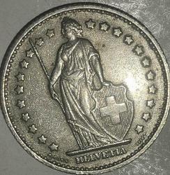 İSVİÇRE 1968  1 FRANK