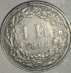 LOT.4 » İSVİÇRE 1968   1 FRANK
