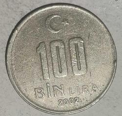 TÜRKİYE  2002   100  BİN LİRA