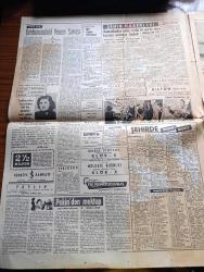 Hürriyet Gazetesi - 21 Ocak 1958 - 250 Bin Ton Buğday 60 Bin Ton Pamuk Yağı İthal Edilecek - Şemi Ergin'in İstifasının Akisleri - Demokrat Parti'lilerin Şükran Yemeğinde Başvekil Adnan Menderes Konuşma Yaptı - Fatin Rüştü Zorlu Kıbrıs İçin Üni Plan Hazırlandığına İnanmıyor - Aslan Payını Alan Vilayet Eskişehir - Pekin'den Mektup Aşk Ve Macera Romanı Çizen Pearl S. Buck Yazı Dizisi - Dedektif Nik'in Maceraları Çizgi Roman - Brigitte Bardot Anlatıyor Hayatım ve Aşklarım Yazan Brigitte Bardot Yazı Dizisi - Üçüncü Dünya Harbi Nasıl Başlayıp Nasıl Bitecek Yazan Edwin E. Dwinger Yazı Dizisi - Özlediğim Aşk Ve Macera Romanı Yazan Bedia Altınay Yazı Dizisi - Turgut Reis Yazan Feridun Fazıl Tülbentçi Yazı Dizisi - Esrarlı Kadın Aşk Ve Macera Romanı Çizen Faruk Geç - Petrol Hattı İçin Türkiye İran Anlaşmazlığı - Kopenhag Takımı İkinci Profesyonel Lig Muhtelif için İle Bugün Karşılaşıyor - Basketbolda Haftanın En Mühim Maçı Fenerbahçe Modaspor İle Yapacak - İstanbul'da İnşa Edilecek 100.000 Stad