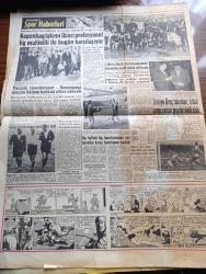 Hürriyet Gazetesi - 21 Ocak 1958 - 250 Bin Ton Buğday 60 Bin Ton Pamuk Yağı İthal Edilecek - Şemi Ergin'in İstifasının Akisleri - Demokrat Parti'lilerin Şükran Yemeğinde Başvekil Adnan Menderes Konuşma Yaptı - Fatin Rüştü Zorlu Kıbrıs İçin Üni Plan Hazırlandığına İnanmıyor - Aslan Payını Alan Vilayet Eskişehir - Pekin'den Mektup Aşk Ve Macera Romanı Çizen Pearl S. Buck Yazı Dizisi - Dedektif Nik'in Maceraları Çizgi Roman - Brigitte Bardot Anlatıyor Hayatım ve Aşklarım Yazan Brigitte Bardot Yazı Dizisi - Üçüncü Dünya Harbi Nasıl Başlayıp Nasıl Bitecek Yazan Edwin E. Dwinger Yazı Dizisi - Özlediğim Aşk Ve Macera Romanı Yazan Bedia Altınay Yazı Dizisi - Turgut Reis Yazan Feridun Fazıl Tülbentçi Yazı Dizisi - Esrarlı Kadın Aşk Ve Macera Romanı Çizen Faruk Geç - Petrol Hattı İçin Türkiye İran Anlaşmazlığı - Kopenhag Takımı İkinci Profesyonel Lig Muhtelif için İle Bugün Karşılaşıyor - Basketbolda Haftanın En Mühim Maçı Fenerbahçe Modaspor İle Yapacak - İstanbul'da İnşa Edilecek 100.000 Stad