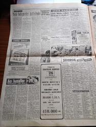 Hürriyet Gazetesi - 4 Ağustos 1958 - Türkiye'ye Yapılacak Dış Yardım 359 Milyon Dolar - Kıbrıs'ta Türkler Himaye Edilmiyor - Kruşçef Gizlice Çin'e Gitti - Irak'ın Bağımsız Kalmak Azminden Batı Memnun - Kasım Gülek Açılan Krediye Memnunuz Fakat Diyor - Acı Hayaller Macera Romanı Yazan Chris Massie Yazı Dizisi - Dedektif Nik'in Maceraları Çizgi Roman - Hürriyet'in 50. Yıldönümü 1908 1958 Yazan Nizamettin Nazif Tepedelenlioğlu Yazı Dizisi - Esir Melek Aşk Ve Macera Romanı Çizen Faruk Geç - Jean Seberg Beyaz Perdeyi Terketmeyecek - Mafia 50 Senedir Amerika'yı Titreten Cinayet Şebekesi Yazan Ed Reid Yazı Dizisi - Gözlerden Uzaklaşınca Dünya Yazan Hüsamettin Müstakimoğlu Yazı Dizisi - Türkiye Atletizm Birincilikleri Sona Erdi - Remondini Milli Takım Antrenörü Mü Oluyor -  Fatoş Çizgi Roman - Güngörmüşler Çizgi Roman - Gökler Hakimi Gordon Çizgi Roman