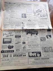 Hürriyet Gazetesi - 26 Aralık 1959 - Piyasada Eksikliği Çekilen Ev Eşyaları İthal Edilecek - Atıf Topaloğlu Dün CHP'den İstifa Etti - Avrupa Pazarı Mevzuunda Çeşitli Görüş Ve Temenniler - Kimse Mecmuası Aleyhine 2 Yeni Tahkikat Açıldı - Brigitte Bardot Yeni Bir Şeki Verecek - Beni Bırakma Aşk Romanı Yazan Harold Robbins Yazı Dizisi - Trafik Kontrolü Sabaha Kaşar Devam Edecek - Dedektif Nik'in Maceraları Çizgi Roman - Turkuaz Gazinosu Programı - İstanbul'da Bugün Sinema Tiyatro Programı - Dünyanın En Kudretli İstihbarat Servislerini İdare Eden Adam Allen Dulles - Sinema Karaborsacılarının 3 Aylık Karı 630 Bin Lira - Yolumuz Ayrılıyor Aşk Ve Macera Romanı Çizen Faruk Geç - Dosyamdaki Hollywood Yazan Jerry Giesler Yazı Dizisi - Yılların Ardından Yazan Muazzez Tahsin Berkand Yazı Dizisi - Belinda Lee İle Philippo Kesiminin Gürültülü Aşk Macerası Sona Erdi - Fenerbahçe Bugün  Saat 18.10 da Yurda Dönüyor - Namağlup Beşiktaş Bugün Gençlerbirliği İle Oynuyor - Fatoş Çizgi Roman - Güngörmüşler