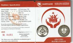 AİLE YILI HATIRA GÜMÜŞ PARA