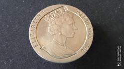 1 CROWN  1990 ISLE OF MAN (150. Yıldönümü - İlk Posta Pulu 