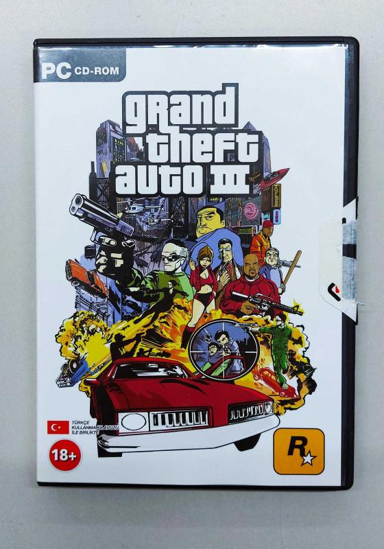 GTA 3 ( Grand Theft Auto III ) PC CD Orijinal Bilgisayar Oyunu