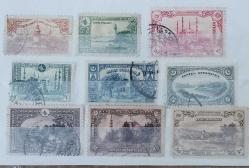 LOT.10 » 1920 Londra Çok Temiz Şarniyerli Tam Seri Pul Osmanlı Pul