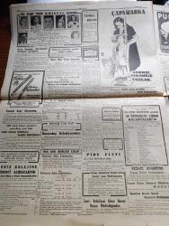 Cumhuriyet Gazetesi - 14 Haziran 1950 - Bulgarların Alçakça Bir Cinayeti Daha - Edirne Muhabirimiz Arif Necchi Hudud Boyunda Pusuya Düşünerek Şehit Ettiler - Başbakan Adnan Menderes'in Demokrat Parti Grubunda Dünkü Demeci - Arapça Ezan Yasağı Kalkacak - Hüseyin Cahit Yalçın'ın Filistin Arabulucu Komisyonundaki Vazifesine Son Verildi - Ne Oldular 4 Röportajı Yapan Faruk Fenik Yazı Dizisi - Avukat Vedad Dicleli İle Yazıhanesinde Mülakat - Türkiye Güzellik Kraliçesi Müsabakası - Peyklerden Türkiye'ye İltica Edenler - Amerika'nın Sesi Radyosunda Konuşanlar Rektör Ömer Celal Sarç Gördüklerini Anlattı - Windsor Dükü'nün Hatıraları Yazı Dizisi - Marshall Planı Ve Batı Avrupa Tediye Birliği - Posta Güvercini Yazan Kerime Nadir Yazı Dizisi - Devlet Operası İstanbul'a Geliyor - Üç Silahşörler Yazan Alexandre Dumas - Dünün Kraliçeleri Yazan İlhan Tarus Yazı Dizisi - Şakrak Sesli Semiha Coşar - Üstad Münir Ahmed - Çapamarka - Puro Traş Sabunu - Pirelli - Kibar Tuvalet Sabunları - Ford Kamyon