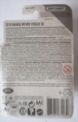 2018 Range Rover Vogue SE 1/64 Matchbox Moving Parts Diecast Araç