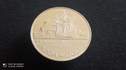 KANADA 1 DOLLAR 1987 (DAVIS BOĞAZI KEŞFİ)