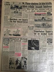 YENİ SABAH GAZETESİ 6 AĞUSTOS 1960 YIL :23 SAYI :7687---A.Artus Din Şurası Kurulacak Dedi --Anayasa tasarısı eylül de bitecek --İETT Baharlı Lambalara 34 Milyon Lira Harcamış ---Bir deli 6 kattan atlamağa kalktı ---5000 subayın emekliye ayrılacağı yalanlandı ---Bir marşandizle yolcu treni çarpıştı :3 ölü var --Bina ve arazi vergileri bir miktar artırılacak --Amerika da 3 gün için vali olan Türk kızı ---48 Bin lira tazminatla :Siyavuşgil ---Radyo Programları ---Boğulma vakaları arttı --Dz.Bankasında memur  maaşları ayarlanacak ---31 .km olaylarının duruşması devam ediyor --Toptancının yeni bir hilesi meydana çıktı ---Sinema :Önümüzdeki sezon bu filmleri görecek miyiz ?--Fenerbahçe K.Gümrük --M.Paşa stadına 26 bin kişilik ilave tribün inşaatı başlıyor ---Binicilerin yeni başarısı Yzb.Nail Gönenli birinci ---Fenerbahçe Ergun a bir ay boykot verdi --Bari ve Gürel bugün finali oynuyorlar ---