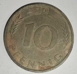 ALMANYA 1980 J   10 PFENNIG