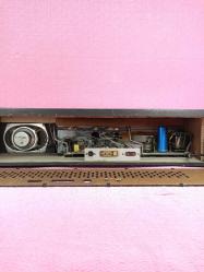 VINTAGE AHŞAP KABİNLİ SALON TİPİ UZUN ORTA KISA DALGA AGA TRANSİSTÖRLÜ RADYO