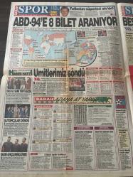 SABAH SPOR GAZETESİ -17 KASIM 1993-galatasaray-Altay-Murat deveci-Kemalettin Gaziantepsporu hazırlanıyor-Okan ve Mami-aygün Özipek-Beşiktaş-Fenerbahçe-Galatasaray-Gürkan erdönmez-Reşat köstem-ABD-94 E sekiz bilet aranıyor-Hakan sümerer —Avrupa Şampiyonası basketbol-Su topçular döndü-Naime ABD’den çağrı-Arkın başat- fenerde Çağlar hareketi -Emre aygen