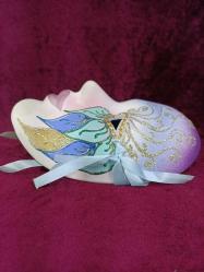 VINTAGE ELİŞİ TANYA NEW ORLEANS SANATÇI İMZALI SERAMİK MASK