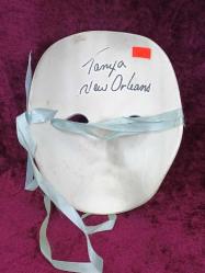 VINTAGE ELİŞİ TANYA NEW ORLEANS SANATÇI İMZALI SERAMİK MASK