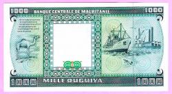 LOT.8 » Mauritania 1000 Ouguiya 1989 P 7A Camel & Ship Unissued 2024 UNC ÇİL
