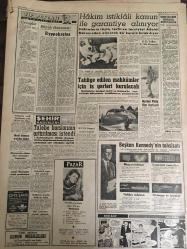 YENİ SABAH GAZETESİ 23 OCAK 1961 YIL :23 SAYI :7854--120 DP li eski mebus 3. partiye girecek --Emekli dul yetimlere ayni yardım yapılacak --Milli Eğitim Planının Esasları Açıklandı --3Gün deniz altında kalan taksiden 2 ceset çıkarıldı --İşçiler Kollektif İş Akdi Veya Grev Hakkı İstiyor --Anadolu da üç göl dondu --Ekrem Özden CHP İl Başkanı Oluyor ---lorga nın Vatanı :Siyavuşgil --Radyo Programları ---Hakim istiklali kanun ile  garantiye alınıyor --Tahliye edilen mahkumlar için iş yerleri kurulacak --Talebe burslarının arttırılması istendi --Mardel Plato Film Festivali ---PTT ,Galatasaray ı soğukta terletti --Feriköy ,Şekerhilal i beş golle yendi :5-1--G.Birliği D.Spora bir puan kaptırdı ---Fenerbahçe dün basketbol da B.Spor a hükmen mağlup oldu ---Beşiktaş Rapide rövanşı vermedi --