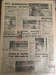 YENİ SABAH GAZETESİ 23 OCAK 1961 YIL :23 SAYI :7854--120 DP li eski mebus 3. partiye girecek --Emekli dul yetimlere ayni yardım yapılacak --Milli Eğitim Planının Esasları Açıklandı --3Gün deniz altında kalan taksiden 2 ceset çıkarıldı --İşçiler Kollektif İş Akdi Veya Grev Hakkı İstiyor --Anadolu da üç göl dondu --Ekrem Özden CHP İl Başkanı Oluyor ---lorga nın Vatanı :Siyavuşgil --Radyo Programları ---Hakim istiklali kanun ile  garantiye alınıyor --Tahliye edilen mahkumlar için iş yerleri kurulacak --Talebe burslarının arttırılması istendi --Mardel Plato Film Festivali ---PTT ,Galatasaray ı soğukta terletti --Feriköy ,Şekerhilal i beş golle yendi :5-1--G.Birliği D.Spora bir puan kaptırdı ---Fenerbahçe dün basketbol da B.Spor a hükmen mağlup oldu ---Beşiktaş Rapide rövanşı vermedi --