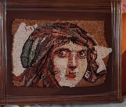 MOZAİK ZEUGMA ÇİNGENE KIZI MOZAİĞİ DOĞAL TAŞ