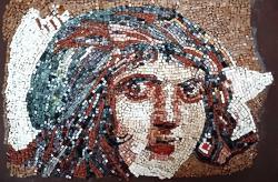 MOZAİK ZEUGMA ÇİNGENE KIZI MOZAİĞİ DOĞAL TAŞ