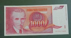 Yugoslavya 1992 1000 Dinar Çil