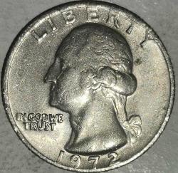 AMERİKA  1972    25 CENT ÇEYREK DOLAR