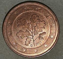 ALMANYA  2012 D    5  EUROCENT