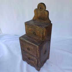 Ahşap Oyma 3 Katlı Kutu