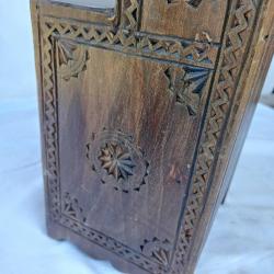 Ahşap Oyma 3 Katlı Kutu