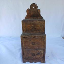 Ahşap Oyma 3 Katlı Kutu