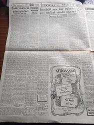 Cumhuriyet Gazetesi - 3 Ekim 1951 - Başı Aşan Dert Yazan Nadir Nadi Köşe Yazısı -İngilizler Bu Sabah Abadandan Çekiliyor - Bu Yıl Fevkalade Bir Mahsul Elde Edildi - Atlantik Paktı Ve Akdeniz - Çakalof'un Ölüm Sebebi Dün De Anlaşılamadı - Sporcularımız Akdeniz Olimpiyatları İçin Bugün Mısır'a Gidiyor - İstanbul Milletvekillerinin Dünkü Basın Toplantısı - Gandhi İçin Dünkü Basın Toplantısı -  Celal Bayar İrlanda Ve İsveç Elçilerini Kabul Etti - İsmail Habib Sevük - Dışişleri Bakanı Fuat Köprülü - Gazeteci Muhiddin Birge'nin Cenazesi Dün Kaldırıldı - Unesco Yolu İle Rejisör Getirilmesi Düşünülüyor - Churchill'in Koalisyon Teklifi - Memleket Hikâyesi Bebek 1 Yazan Yaşar Kemal - Güzellik Müsabakamız Büyük Jüri Heyeti Üyelerinin İsimleri - Madam Pati - Muhsin Ertuğrul - Ferdi Tayfur - Safiye Ayla - Hamiyet Yüceses - Burhan Felek - Tiyatro Othello - Galatasaray Ankara'ya Gidiyor - Cem Sultan Filmi - Arı Unları - Star Alman Radyoları - Gripin - General Electric Ampul - Zenith Saatleri