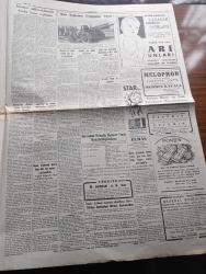 Cumhuriyet Gazetesi - 3 Ekim 1951 - Başı Aşan Dert Yazan Nadir Nadi Köşe Yazısı -İngilizler Bu Sabah Abadandan Çekiliyor - Bu Yıl Fevkalade Bir Mahsul Elde Edildi - Atlantik Paktı Ve Akdeniz - Çakalof'un Ölüm Sebebi Dün De Anlaşılamadı - Sporcularımız Akdeniz Olimpiyatları İçin Bugün Mısır'a Gidiyor - İstanbul Milletvekillerinin Dünkü Basın Toplantısı - Gandhi İçin Dünkü Basın Toplantısı -  Celal Bayar İrlanda Ve İsveç Elçilerini Kabul Etti - İsmail Habib Sevük - Dışişleri Bakanı Fuat Köprülü - Gazeteci Muhiddin Birge'nin Cenazesi Dün Kaldırıldı - Unesco Yolu İle Rejisör Getirilmesi Düşünülüyor - Churchill'in Koalisyon Teklifi - Memleket Hikâyesi Bebek 1 Yazan Yaşar Kemal - Güzellik Müsabakamız Büyük Jüri Heyeti Üyelerinin İsimleri - Madam Pati - Muhsin Ertuğrul - Ferdi Tayfur - Safiye Ayla - Hamiyet Yüceses - Burhan Felek - Tiyatro Othello - Galatasaray Ankara'ya Gidiyor - Cem Sultan Filmi - Arı Unları - Star Alman Radyoları - Gripin - General Electric Ampul - Zenith Saatleri