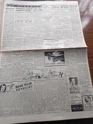 Cumhuriyet Gazetesi - 25 Ocak 1952 - Amerikan Büyükelçisi McGhee'nin Demeci - Süveyş'de Dün Harb Havası Esmeye Başladı - Celal Bayar'ın İşçilere Hitabesi - Yeni Muamele Vergisi Başarısının Esasları - İngiliz Kral Ailesinin Hususi Cerrahi Sir Arthur Porritt Geldi - Bulgaristan'da Kızıl Şair Nazım Hikmet'in Kolunu Kırdılar - Türk İtalyan Ticaret Anlaşması İmzalandı - Refia Tanır Doğum Pavyonu Dün Açıldı - Kira Kanunu Ve Mesken İhtiyacı Yazan Halide Edip Adıvar Köşe Yazısı - 2000 Yılın Sevgilisi Yazan Refik Halid Karay Yazı Dizisi - Kibritin Temelden Çıkarılması Mecliste Görüşülecek - Falih Rıfkı Atay'ın Dünkü Duruşması - Güreşte Takımımız Bugün İsveç'e Hareket Ediyor - Lanus Son Maçını Fenerbahçe İle Oynuyor - Birinci Ordu Futbol Turnuvası - Ummanlarda Tek Başına Yazan Fred Rebell Yazı Dizisi - 1951 1952 Yunus Nadi Mükafatı En Güzel Şiir - Güldner Dizel Motorlu Tulumbalar - İsophane Gözlük Camları