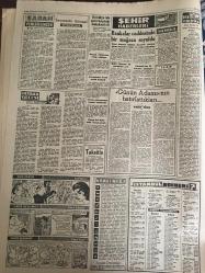 YENİ SABAH GAZETESİ 14 EKİM 1961 YIL :24 SAYI :8113--AP liler ,dün yağmur altında miting yaptı ---CHP li gençler AP lilere karşı taşkınlık yaptılar ---Kampanya bugün sona eriyor --Seçim suçlusu 2 kişi daha tevkif edildi --Fransa ,ortak pazara girmemize mani oluyor --Kiracısını çıkartmak için eve dinamit attı---Seçim Kanunun okuyunca adaylıktan feragat etti --Saadet Kaçara göre İnönü MBK ni millete jurnal etmiş---Seçmenin manası :Siyavuşgil ---Bankalar caddesinde bir mağaza soyuldu ---Sinemalar :Atlas :Asiller Beldesi ,Emek : Gizli Ajan,---Radyo Programları--Batılılar ,Almanya için istişare edecek ---Kenya da Kıtlık---Sinema :Tatlı Hayaller ,Devrim ve Sansür ,Solak Silahşör ,---Yeni Milli Kadro Açıklandı --Rus güreşçileri bugün geliyor --Nurnberg kaptanı Marlock ,Türklerden korkuyorum dedi --Bölükbaşı :DP liler beni dinleseydi ihtilal bile olmazdı ,dedi ---