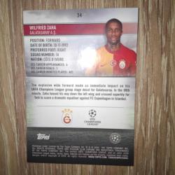 Wilfried Zaha Topps Stadium Chrome Base Galatasaray