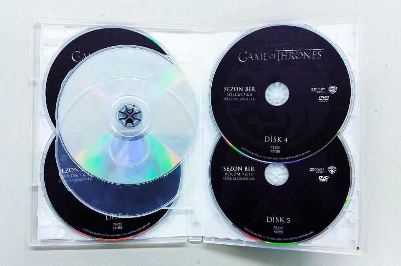 Game of Thrones 1.Sezon - 5 Disk DVD Dizi Box Set - Efemera