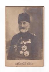 Osmanlı Dönemi Sadrazam Ali Rıza Paşa Karton (Cabin) Abdullah Freres Çok Nadir Fotoğraf