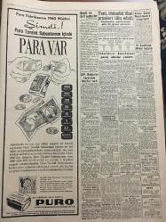 YENİ SABAH GAZETESİ 13 OCAK 1960 YIL :22 SAYI :7495--Trakya sular altında --Nurcu vaizi cemaat linç etmek istedi --İlanlarımızın kesilmesi geniş akisler yarattı --Gülek Adanalıların bana olan sevgisini çekemediler diyor --Bölükbaşı dün basın hürriyeti mefluçtur dedi --Yeşille kıymayalım !:Siyavuşgil --Dünkü lodos vapur seferlerini aksattı --İstanbul Rehberi---Türk Hava Yolları 10 Yeni Uçak Ismarladı ---Yeni otomobil ithal primleri ilan edildi ---Naci ceza heyetine sevk edildi --Fenerbahçe fevkalade kongre arefesinde --Beşiktaş cuma günü uçakla İzmir e gidiyor ---Antrenör Remondinin istifa etmesi bekleniyor --B.Arap Cumhuriyeti ordu takımı bugün Ankara da --Birinci devre sonunda Milli ligin üç cephesi --Vefa tüzük kongresi yapacak ---Başvekil seçimler için kararımız yok dedi ---Bir genç kız 9 günden beri kayıp ---Öğretmenlerin emeklilik yaşı değiştiriliyor ---Keyfi ve örfi tedbirler --