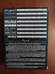 Akira Kurosawa Klasikleri 8 DVD (Seven Samurai / Yojimbo / Sanjuro / Gizli kale / Rashomon / Kızıl Sakal / Kanlı Taht / Ikıru) TÜRKÇE ALTYAZILI