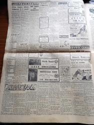 Cumhuriyet Gazetesi - 25 Haziran 1953 - Ankara Atina Ve Belgradda Müşterek Bir Tebliğ Yayınlandı - CHP Kurultayında Yapılan Açıklamalar - Kurultaydan Notlar - Güney Kore Başkanı Rhee'nin Tehditleri - Büyük Cihad Gazetesi Mesulleri Mahkum Oldular - Doğu Almanya'da Sonra Polonya Da Karışıyor - 1953 Türkiye İkinci Güzeli Belgin Doruk Fotoğraf - Ankara Karması Dün Atina'ya 2 1 Yenildi - Muzaffer Kayalıbay Hadisesine Karışanlar Anlatıyor - Öldüren Aşk Yazan Georges Simenon Yazı Dizisi - Florya Tesislerinde Yolsuzluk - Hürriyetine Ebediye Civarında İnşa Edilecek Göçmen Evleri - İzmir Fuarına Bu Sene 16 Devletin İştiraki Katileşti - Bizde Fiyatlar Yazan Burhan Felek Köşe Yazısı - Cennet Yolu Yazan Steinbeck Yazı Dizisi - İstanbul Ankara Radyosu Programı - Avrupa'nın İlk Gangsterleri Çeviren Mazhar Kunt Çizgi Roman - Dünya Hadiseleri Everest'in Fethi - Piç Kurusu Yazan Azmiye Hami Güven Yazı Dizisi - Büyük Cihad Mesul Müdürü Kemal Bülbül'ün Mahkumiyeti Tasdik Edildi - Halda Yazı Makinesi
